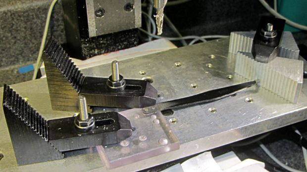 Revlon tweezers - drilling setup