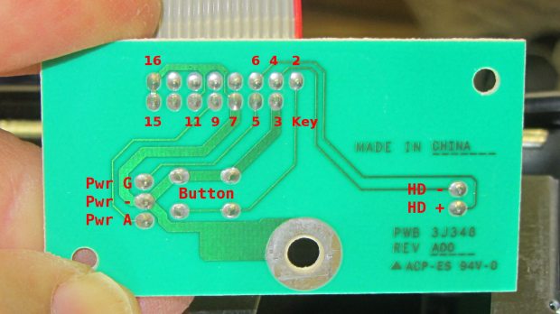 Dell Power Button PCB - copper