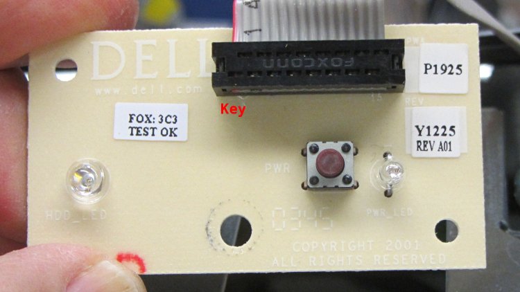 Dell Power Button PCB - component
