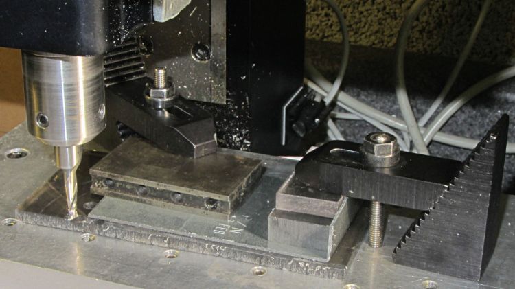 Dell drive bracket - squaring edges