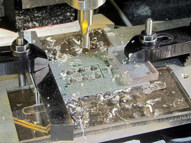 Dell drive bracket - drilling and milling