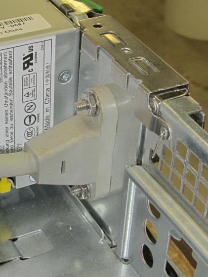 Dell drive bracket - IEC socket - interior