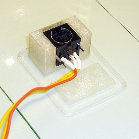 PS2 Connector mount - trial fit on platform