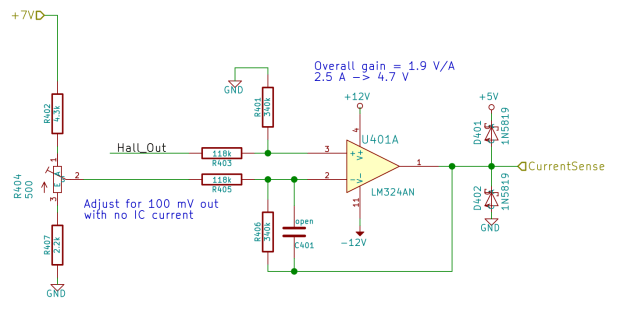 Current Sense Amp - schematic