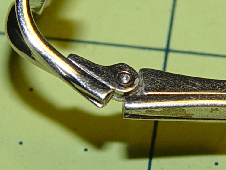 Broken eyeglass temple spring - epoxied