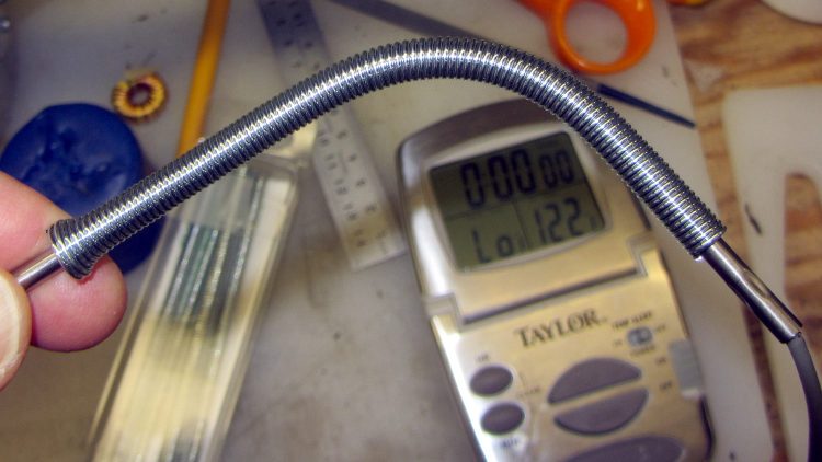 Kitchen thermometer - unbending