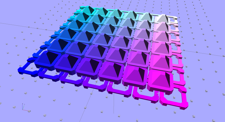 Chain Mail Armor - square - 4 sided