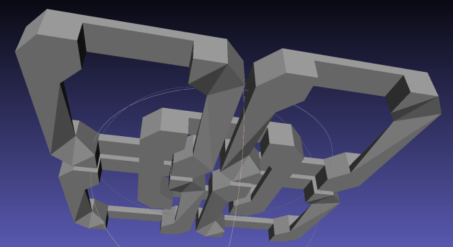 Chain Mail Square Armor - open - 2x2 - Slic3r corrections