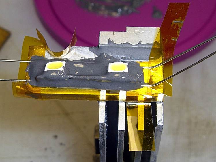 LED mount - epoxy pour - rear