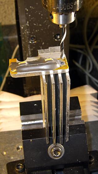 LED mount - drilling cable hole