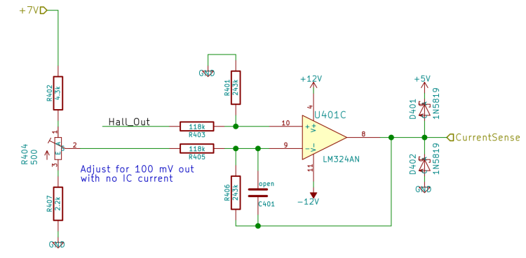 Hall Sensor Differential Amp