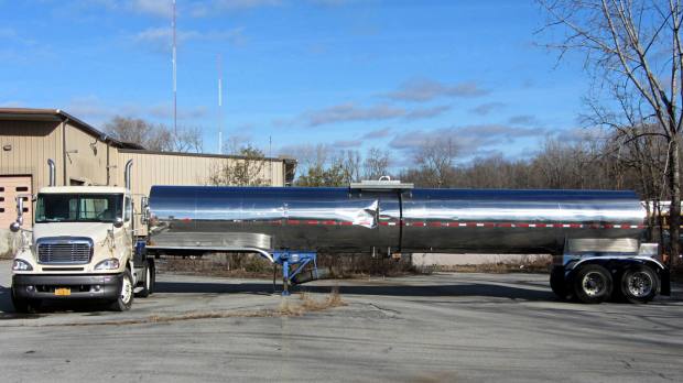 Crunched tank truck - overview