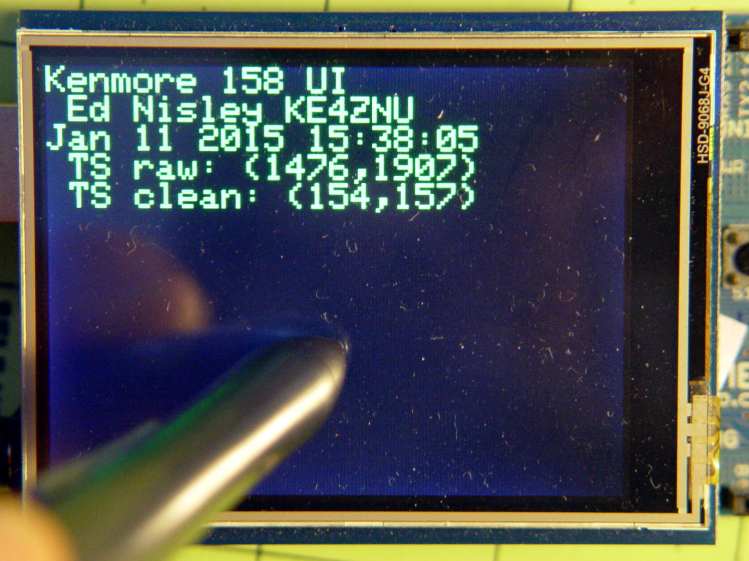 Kenmore 158 UI - startup