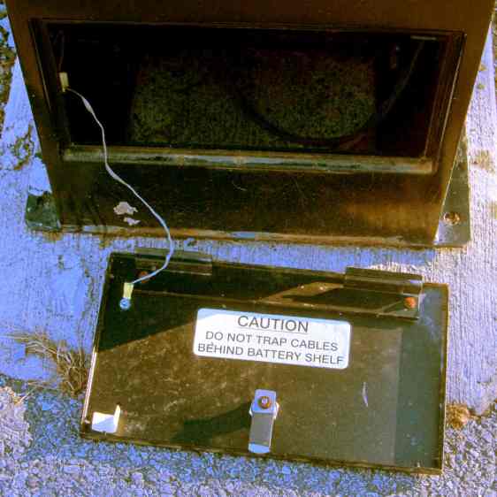 Parking Meter - empty battery box