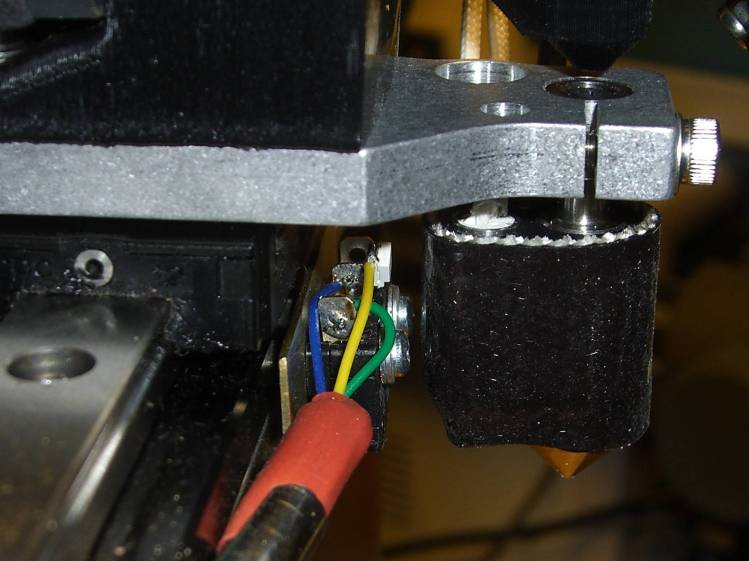 Brass switch bracket - side view