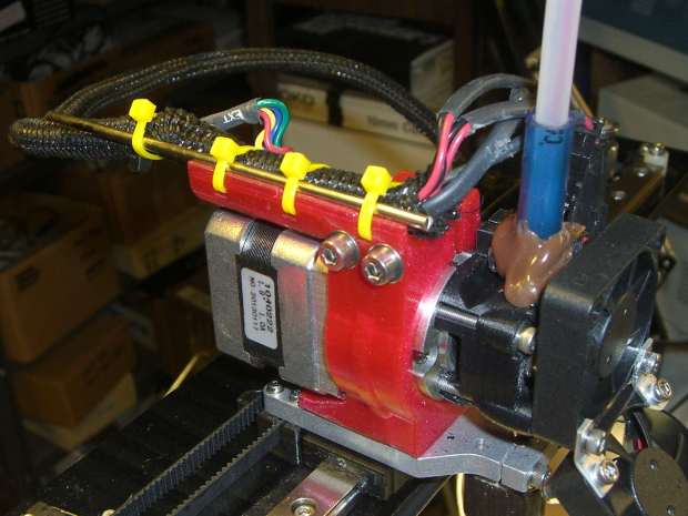 M2 Motor Mount - PETG installed - cable brace