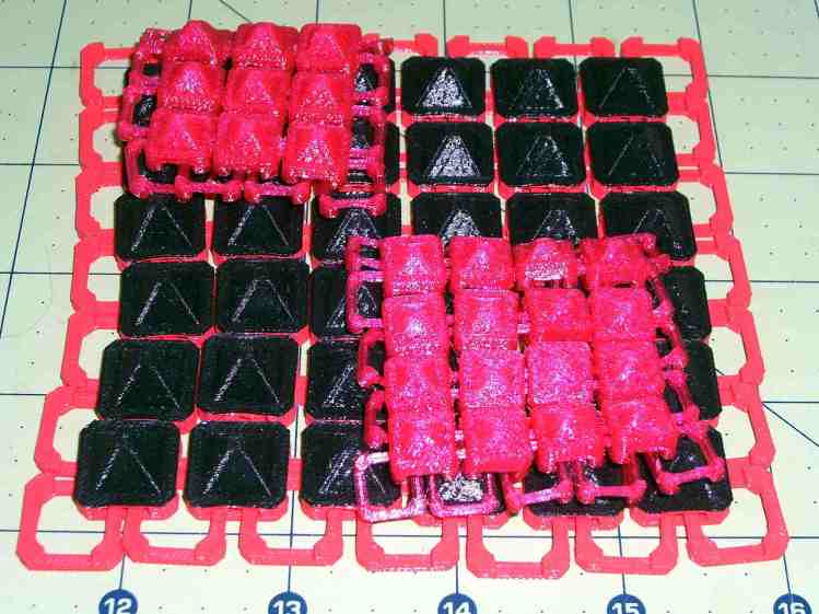 Chain Mail - PETG patches atop PLA patch