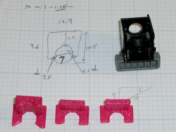 Epson S5 Projector Foot - measurements and versions