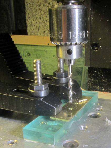 Brass switch bracket - drilling