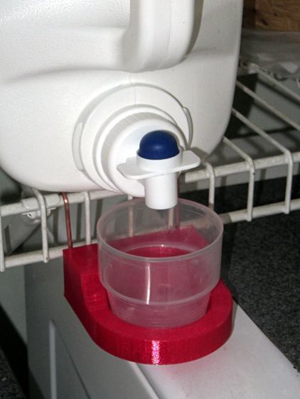 Detergent Cap Holder - in place