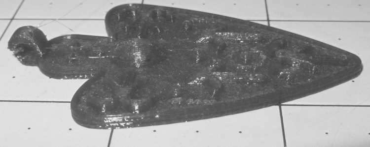 Necklace Heart - magenta PETG - desaturate luminosity