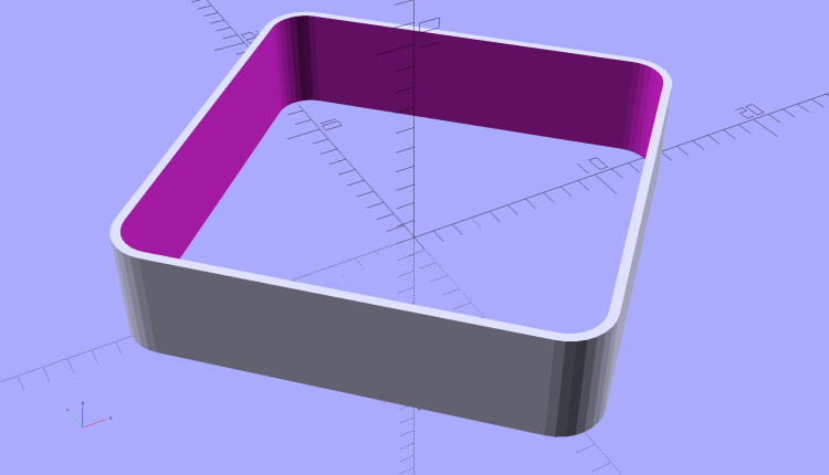 Thinwall Open Box - solid model