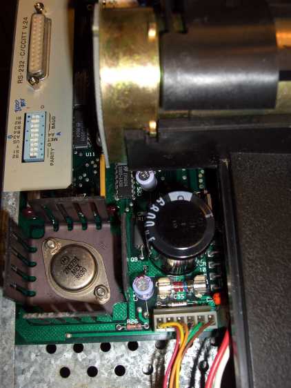 HP 7475A - re-capped PCB