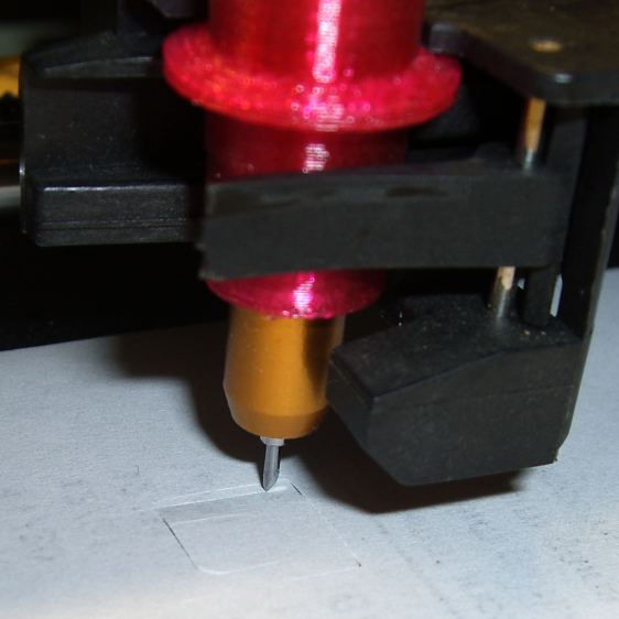 HP 7475A - Roland knife adapter - first cut