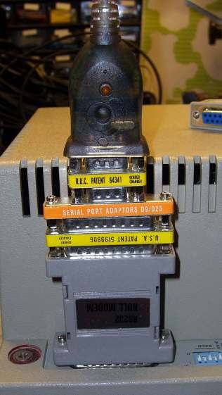 HP 7475A - serial port adapters - typical