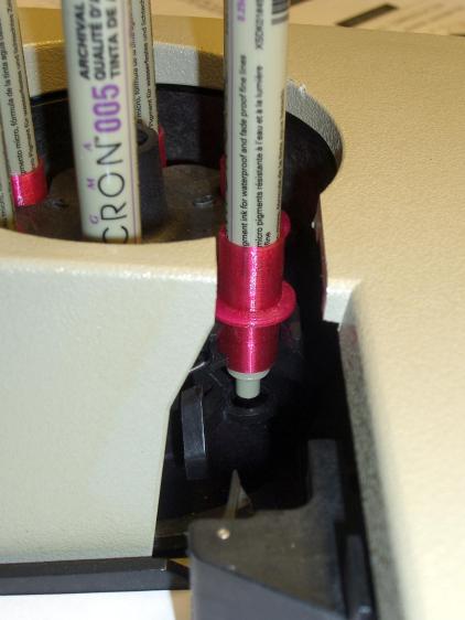 HP 7475A - cover mod for long pens