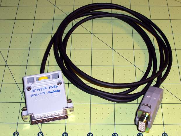 HP 7475A Plotter - serial cable
