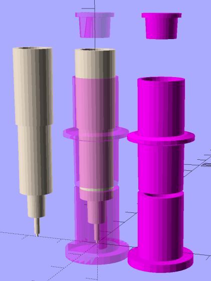 HP7475A - Sakura Micro Pen Adapter - solid model