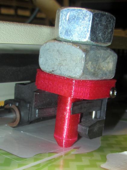 Roland knife stabilizer - nut weight
