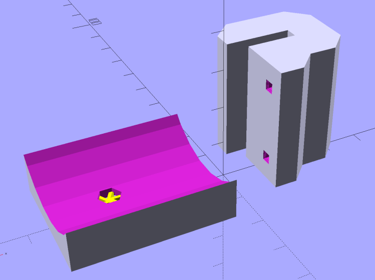 Tour Easy Rear Fender Bracket - solid model - build