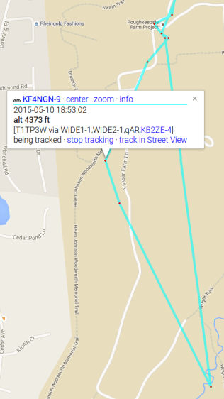 APRS Bicycle Tracking - Flying High
