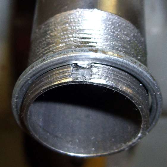 Tour Easy - filed steerer tube key slot