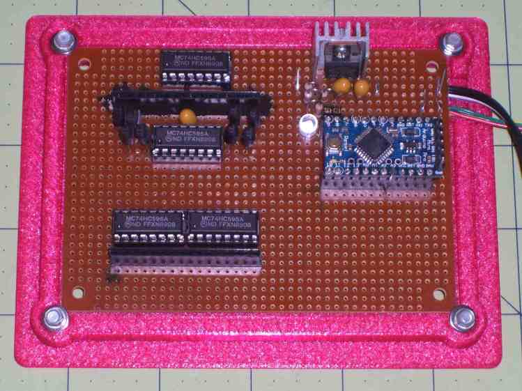 Random LED Dots - circuit layout - top