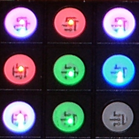 Random LED Dots - LED colors - detail