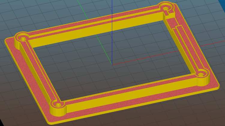 Circuit Board Holder - Slic3r preview