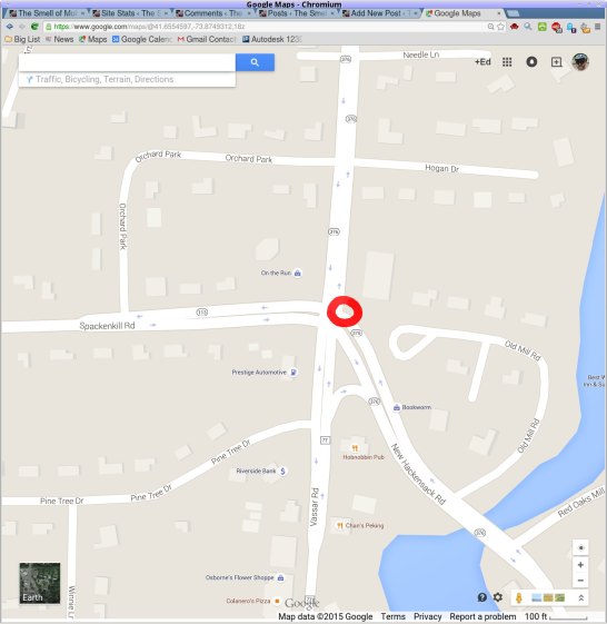 Potholes - Red Oaks Mill intersection - map