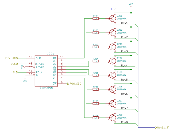 Random LED Dots - Row Drivers