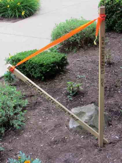 New Rules and Regs Sign - orientation marker