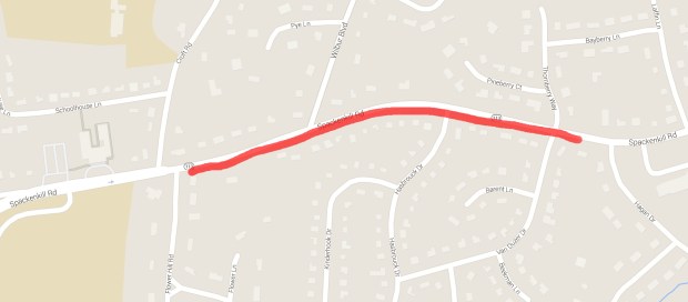 Spackenkill Rd EB - Croft to Hagan - map