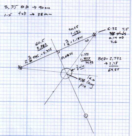 Victoreen 710-104 Ionization Chamber - mounting dimensions