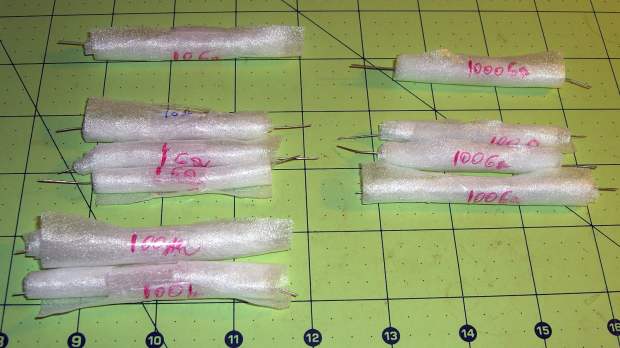 Electrometer resistors - wrapped