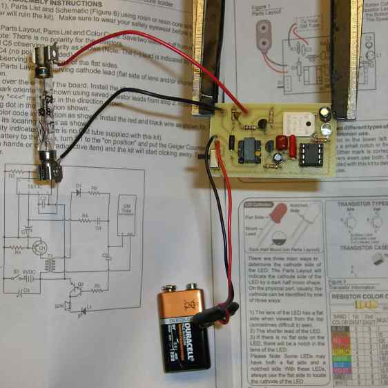 Chaney C8600 Geiger Counter Kit - CI-3BG GM tube
