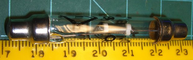 Russian CI-3BG Glass Geiger Tube - detail