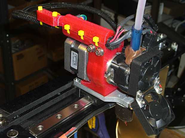 M2 Motor Mount - Cable Cap - installed