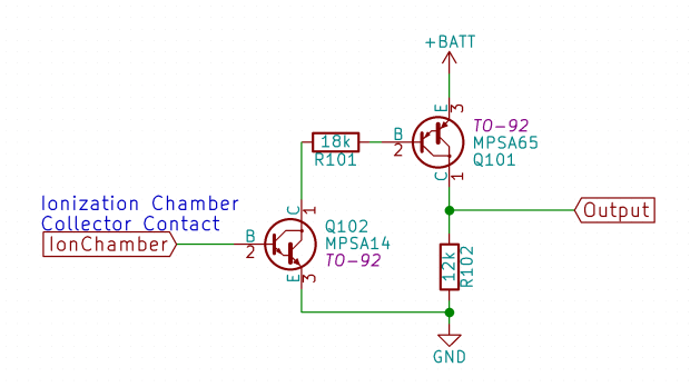 Current Amp - Dual Darlington - Schematic