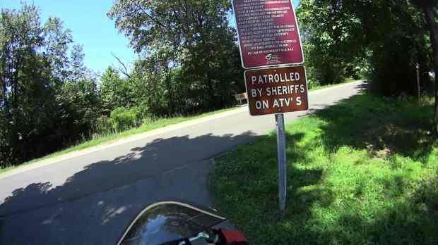 DCRT at Van Wyck Rd - ATV Patrol sign